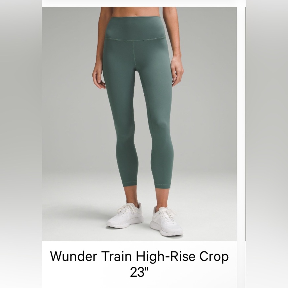 Lululemon Wunder Train Leggings in Medium Forest